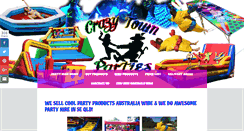 Desktop Screenshot of crazytownparties.com